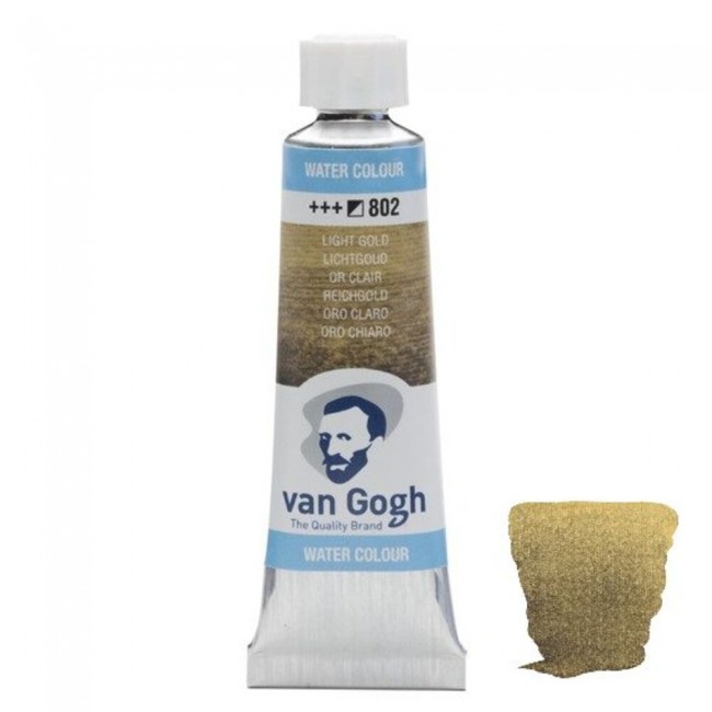 Ακουαρέλα Σωληνάριο Van Gogh Watercolor 802 Light Gold 10ml, Royaltalens