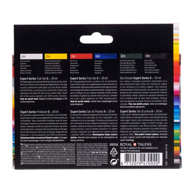 Amsterdam Expert Series set acrylic paint 6x20ml