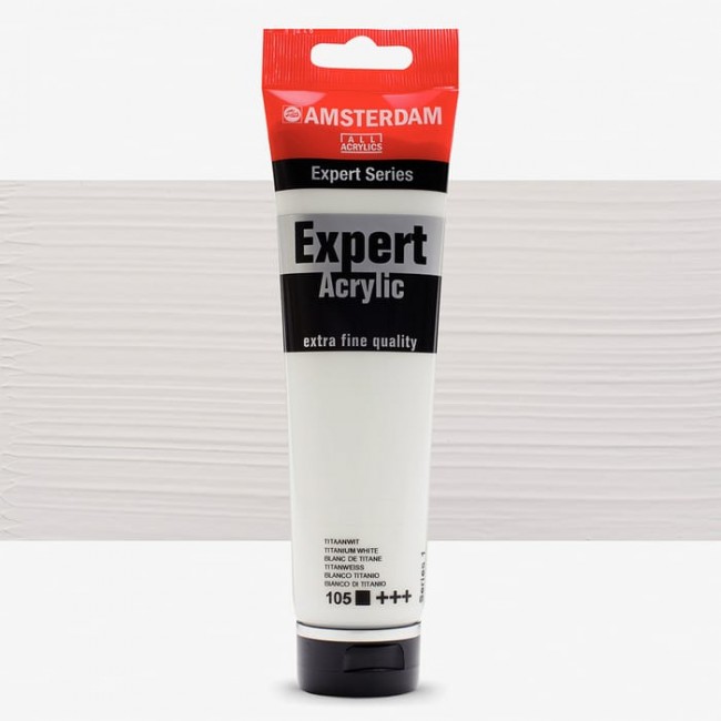Amsterdam Expert series acrylic paint 150ml titanium white 105 s1