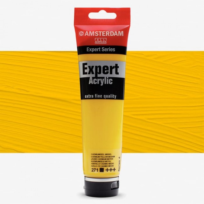 Amsterdam Expert series acrylic paint 150ml cadmium yellow medium 271 s4