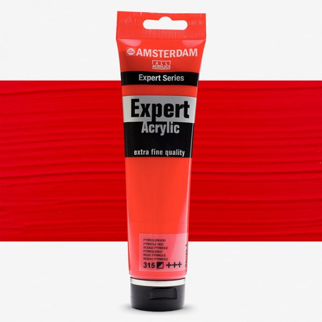 Amsterdam Expert series acrylic paint 150ml pyrrole red 315 s3
