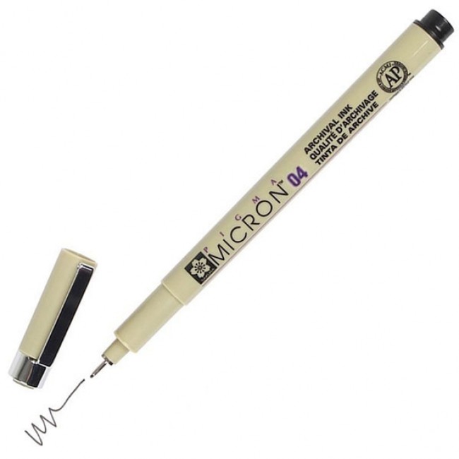 Μαρκαδόρος sakura pigma micron black 04