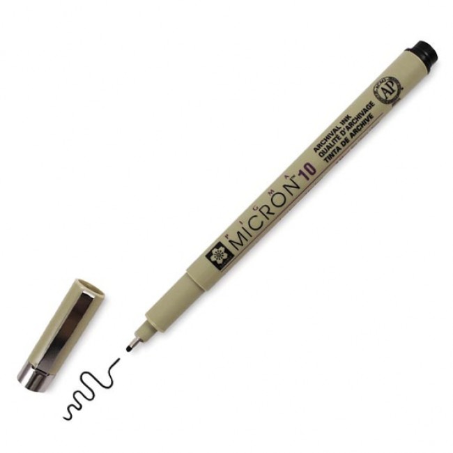 Μαρκαδόρος sakura pigma micron black 10 Μαρκαδόρος sakura pigma micron black 10