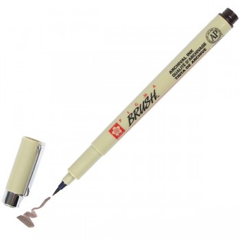 Μαρκαδόρος sakura pigma brush sepia