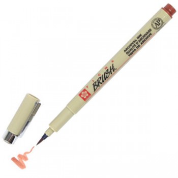Μαρκαδόρος sakura pigma brush red