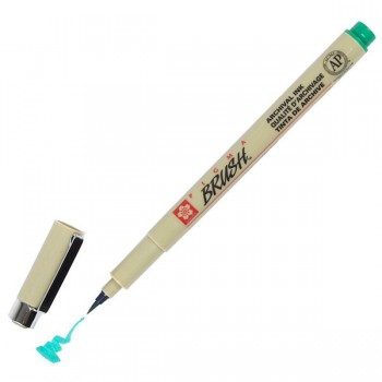 Μαρκαδόρος sakura pigma brush green