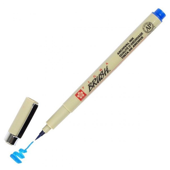 Μαρκαδόρος sakura pigma brush blue
