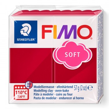 Πολυμερικός Πηλός Fimo Soft, cherry red 26 57gr.