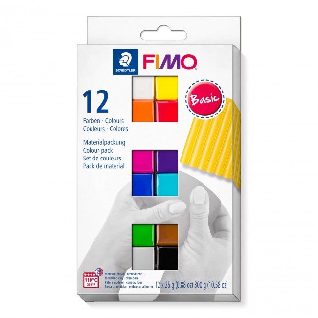 Fimo soft σετ 12 τεμάχια, basic