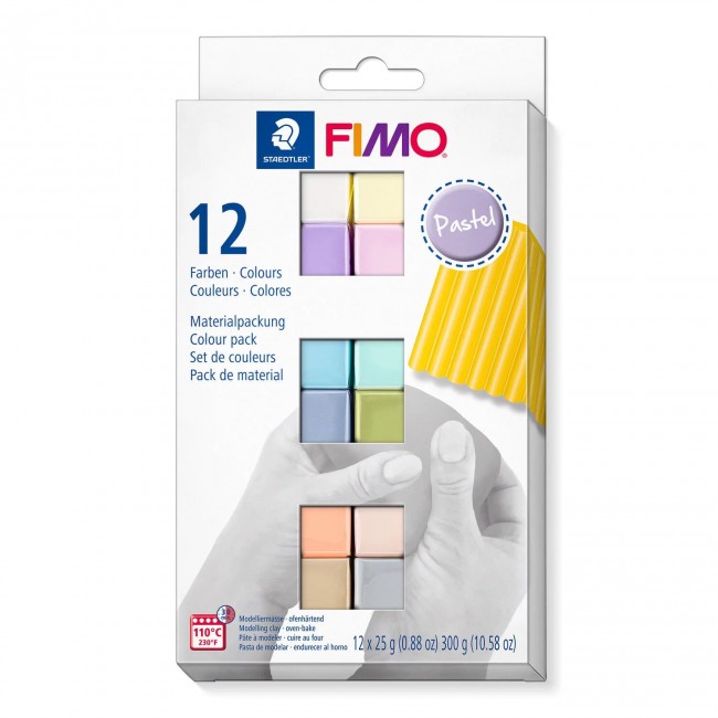 Fimo soft σετ 12 τεμάχια, pastel