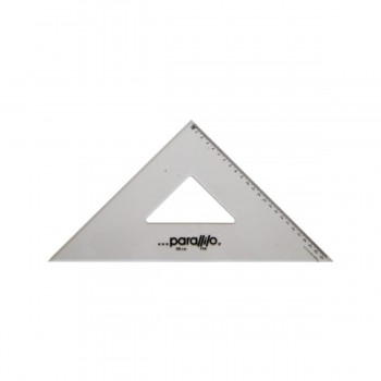 Ισοσκελές τρίγωνο 45° Parallilo 36cm με πατούρα και αρίθμηση