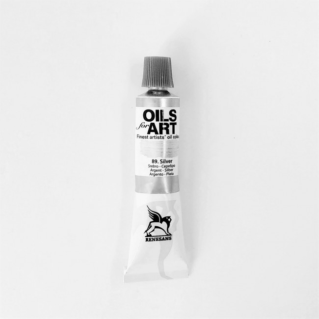 Χρώμα Λαδιού Metallic Silver, 20ml Χρώμα Λαδιού Metallic Silver, 20ml