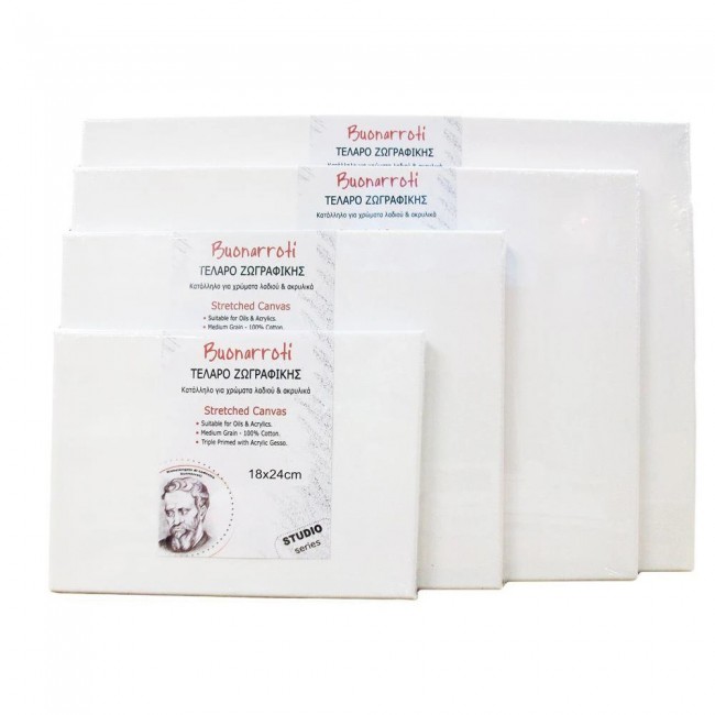 Buonarroti Τελάρο Ζωγραφικής 10x15cm με βαμβακερό καμβά FSC