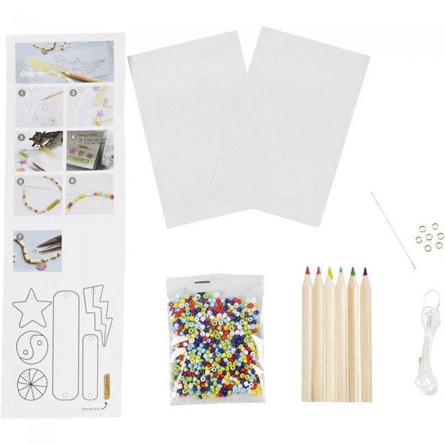 Mini craft mix jewellery shrink plastic bracelets Mini craft mix jewellery shrink plastic bracelets