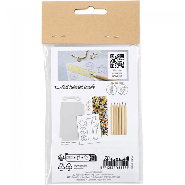 Mini craft mix jewellery shrink plastic bracelets Mini craft mix jewellery shrink plastic bracelets