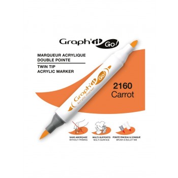 Ακρυλικοί μαρκαδόροι με διπλή μύτη Graph'it GO! carrot