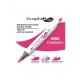 Ακρυλικοί μαρκαδόροι με διπλή μύτη Graph'it GO! cranberry