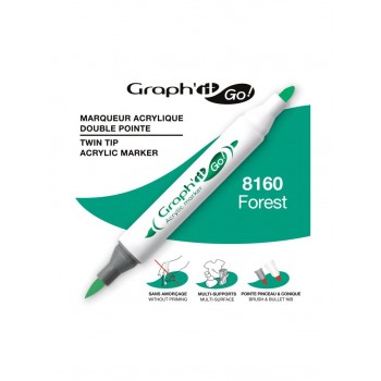 Ακρυλικοί μαρκαδόροι με διπλή μύτη Graph'it GO! forest