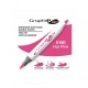Ακρυλικοί μαρκαδόροι με διπλή μύτη Graph'it GO! hot pink