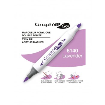 Ακρυλικοί μαρκαδόροι με διπλή μύτη Graph'it GO! lavender