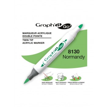 Ακρυλικοί μαρκαδόροι με διπλή μύτη Graph'it GO! normandy