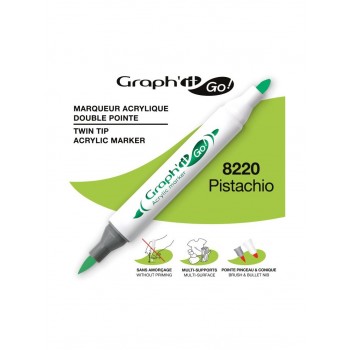 Ακρυλικοί μαρκαδόροι με διπλή μύτη Graph'it GO! pistachio