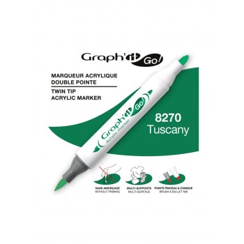 Ακρυλικοί μαρκαδόροι με διπλή μύτη Graph'it GO! tuscany