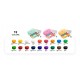 Himi jelly cup gouache σετ 18 χρώματα τέμπερες των 30gr και 3 πινέλα