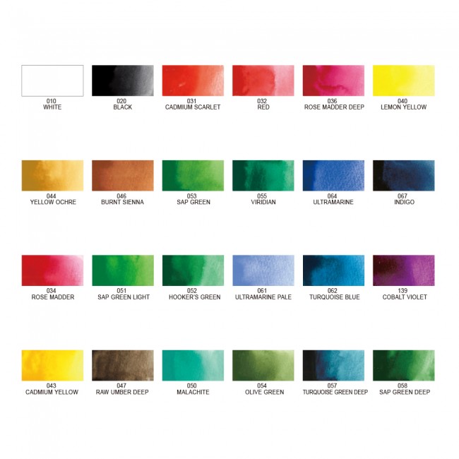 Kuretake Gansai Tambi 24 colours set