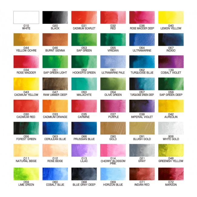 Kuretake Gansai Tambi 48 colours set