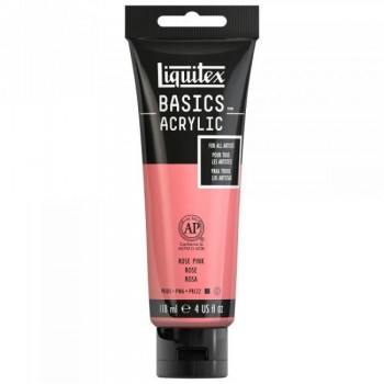 Liquitex basics 118ml acrylic 048 rose pink