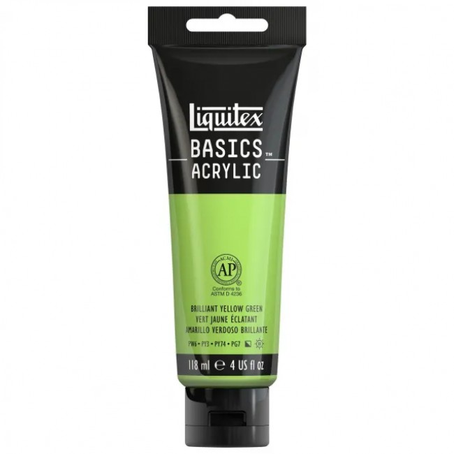 Liquitex basics 118ml acrylic 840 brilliant yellow green