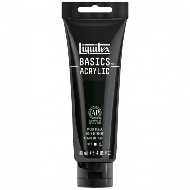 Liquitex basics 118ml acrylic 244 ivory black Liquitex basics 118ml acrylic 244 ivory black