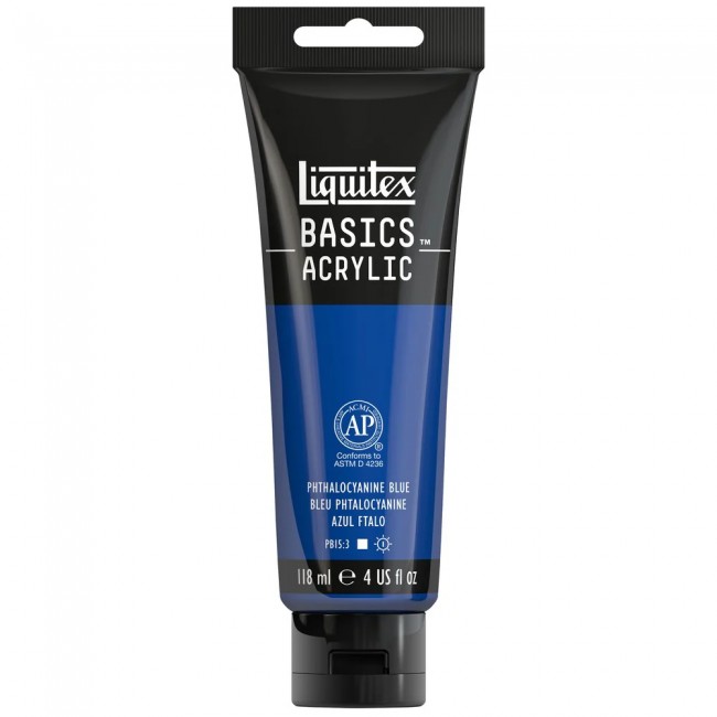 Liquitex basics 118ml acrylic 316 phthalocyanine blue Liquitex basics 118ml acrylic 316 phthalocyanine blue