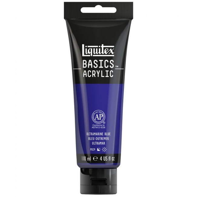 Liquitex basics 118ml acrylic 380 ultramarine blue Liquitex basics 118ml acrylic 380 ultramarine blue