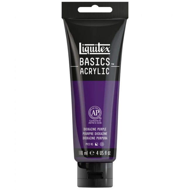 Liquitex basics 118ml acrylic 186 dioxazine purple Liquitex basics 118ml acrylic 186 dioxazine purple