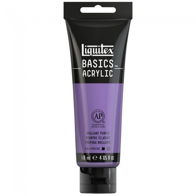 Liquitex basics 118ml acrylic 590 brilliant purple