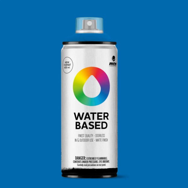 mtn water base spray 400ml, electric blue RV-30