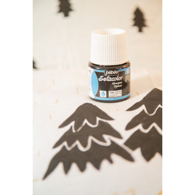 Setacolor χρώμα για ύφασμα Pedeo 45ml black 19