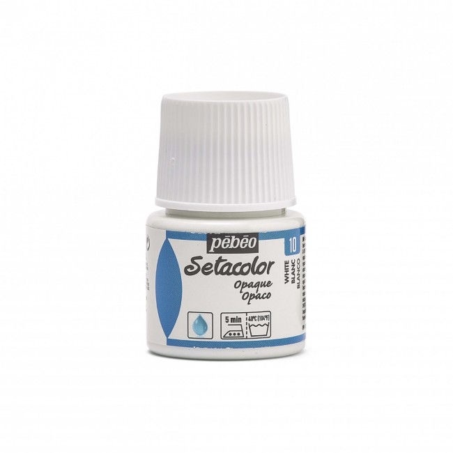 Setacolor χρώμα για ύφασμα Pebeo 45ml white 10
