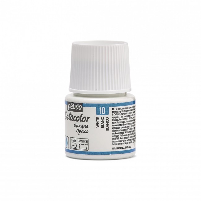 Setacolor χρώμα για ύφασμα Pebeo 45ml white 10