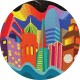 Jordan Herren City Vibes 500-Piece Circular Jigsaw Puzzle