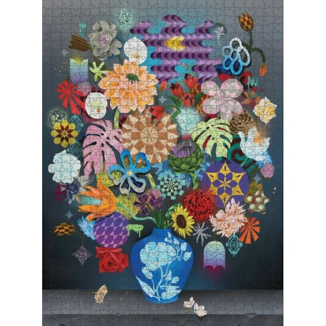 Casey Gray Still Life with Flowers 1000-Piece Jigsaw Puzzle