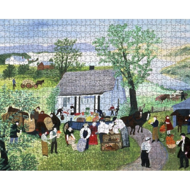 Grandma Moses Moving Day On the Farm 1000-Piece Jigsaw Puzzle
