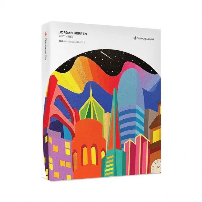 Jordan Herren City Vibes 500-Piece Circular Jigsaw Puzzle