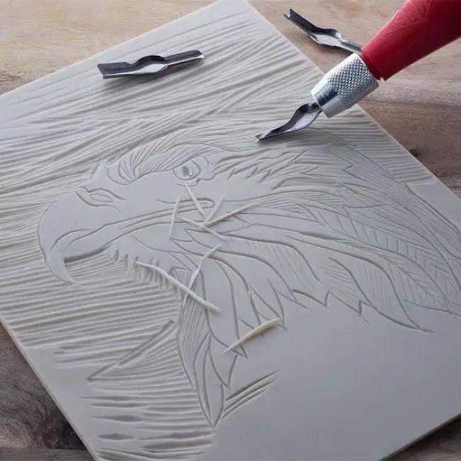 Επιφάνεια χαρακτικής λινόλεουμ μαλακό Softcut Lino 20x30cm Essdee