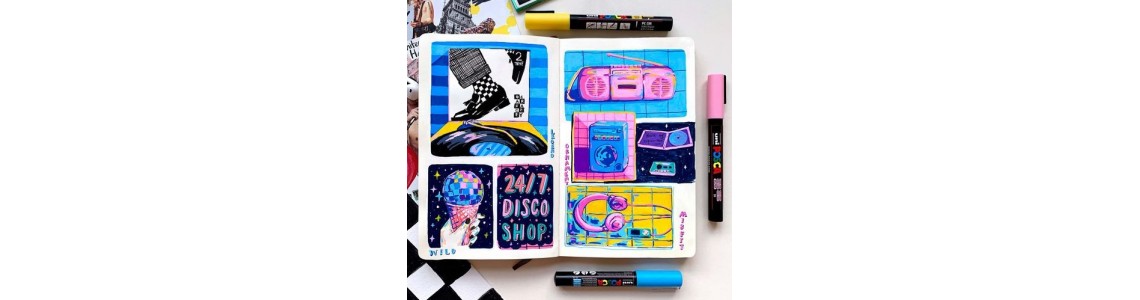 Posca acrylic markers