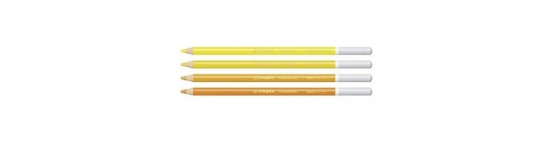 Yellow Carbothello pastel pencils
